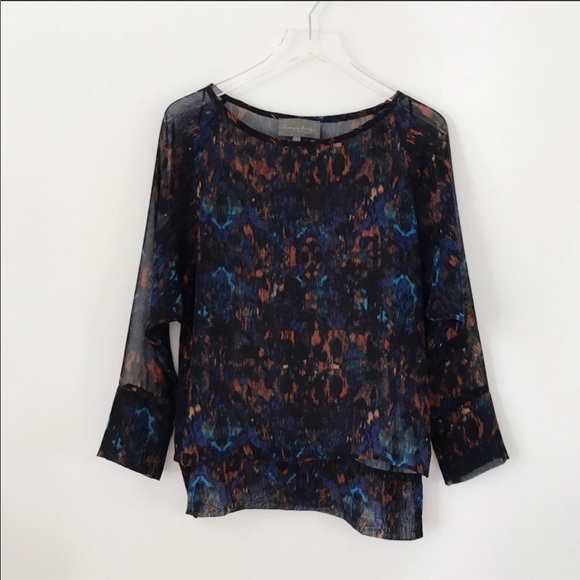 Anthropologie Sunday in Brooklyn Sheer Top - Picture 1 of 8